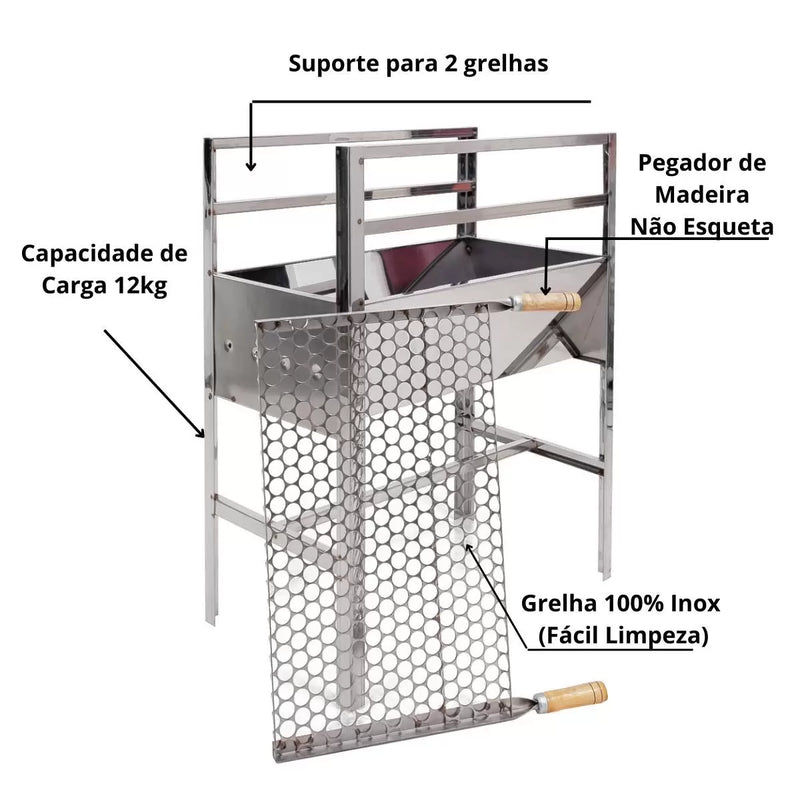 Churrasqueira Inox Família Tioeasy™