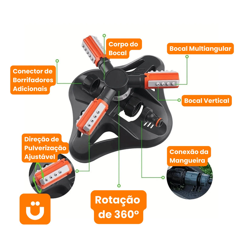 Irrigador de Jardim 360° Automático Tioeasy™