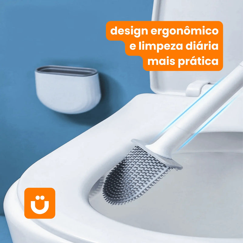 Escova de Silicone para Vaso Sanitário Tioeasy™ - Alta Eficiência