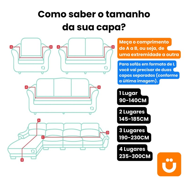 Capa De Sofá Estampada Tioeasy™