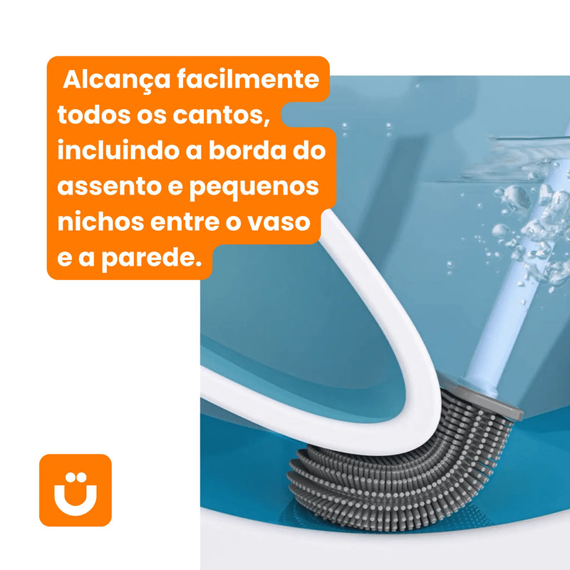 Escova de Silicone para Vaso Sanitário Tioeasy™ - Alta Eficiência