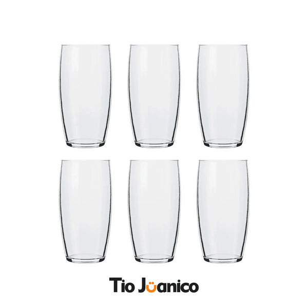 Conjunto 6 Copos de Vidro Liso Tioeasy™