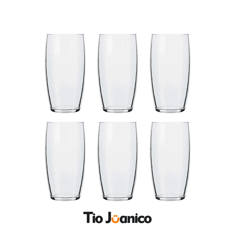 Conjunto 6 Copos de Vidro Liso Tioeasy™