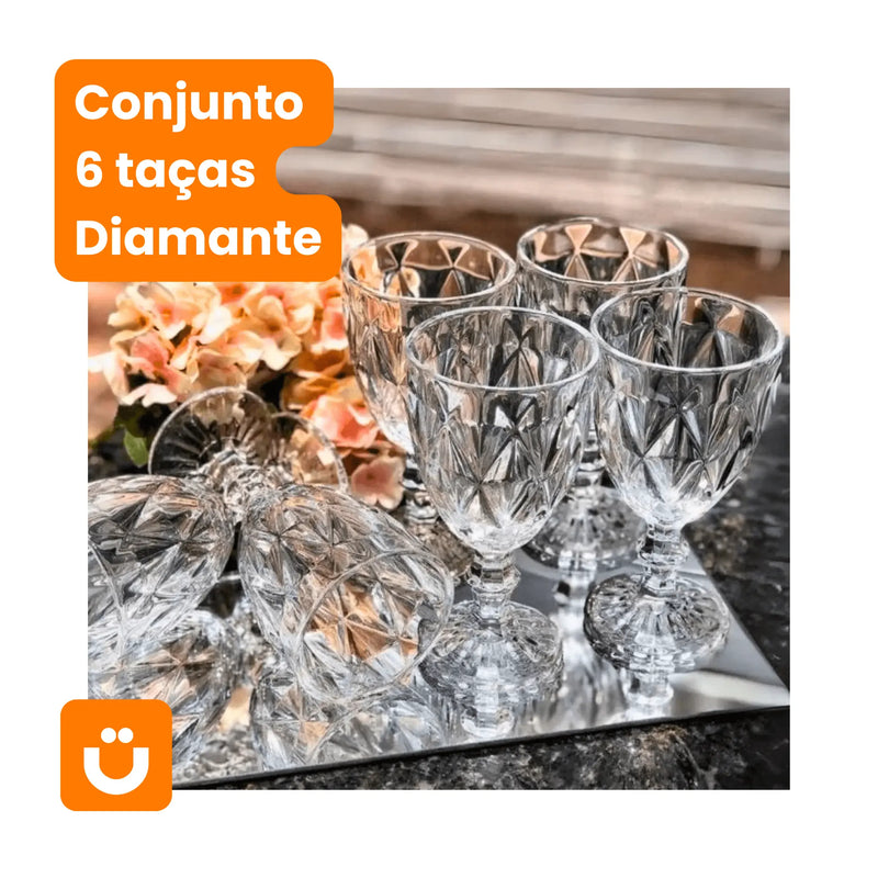 Conjunto de 6 Taças Diamante Tioeasy™