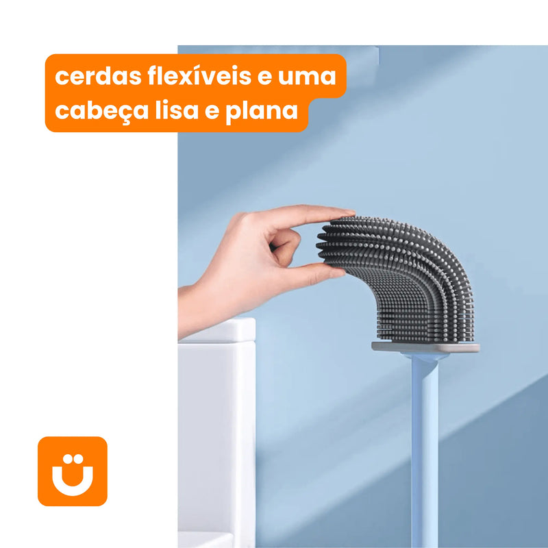 Escova de Silicone para Vaso Sanitário Tioeasy™ - Alta Eficiência