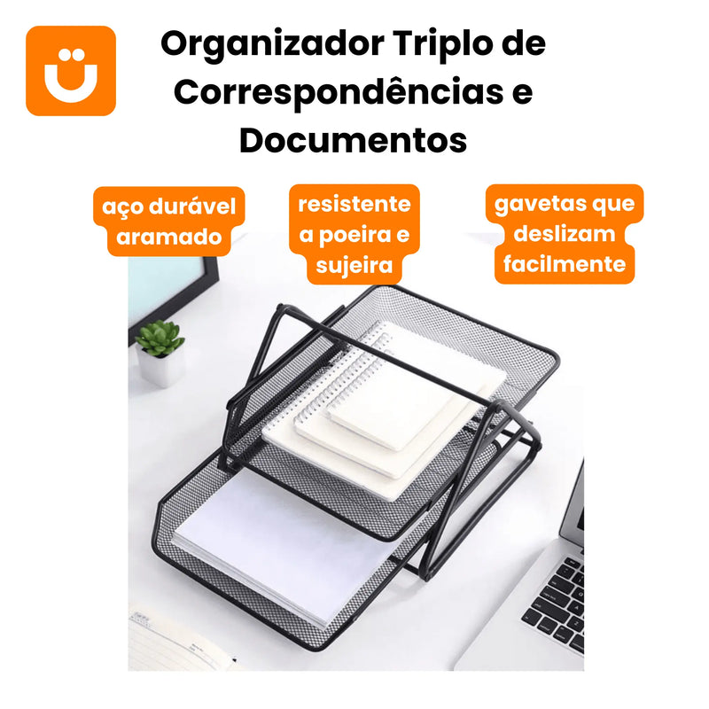 Organizador Triplo de Documentos Tioeasy