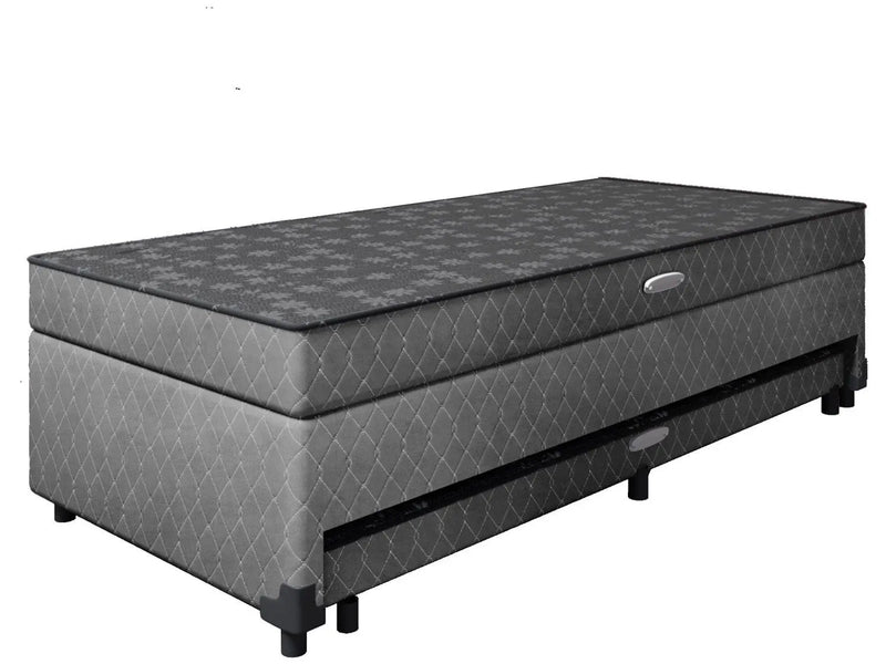 Cama Box Solteiro com Baú e Cama Auxiliar Tioeasy