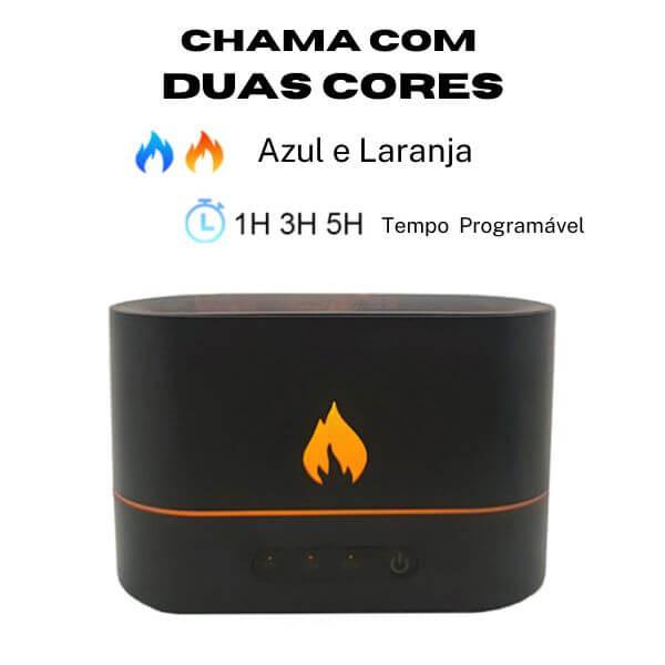 Difusor Aromatizador de Ambientes com Efeito de Chamas